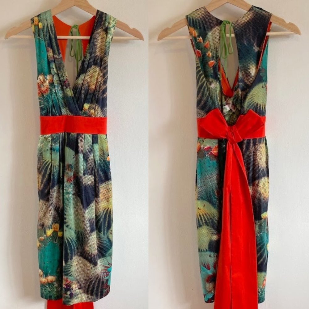 Eva Franco for Anthropologie Oroya Cactus Dress 8